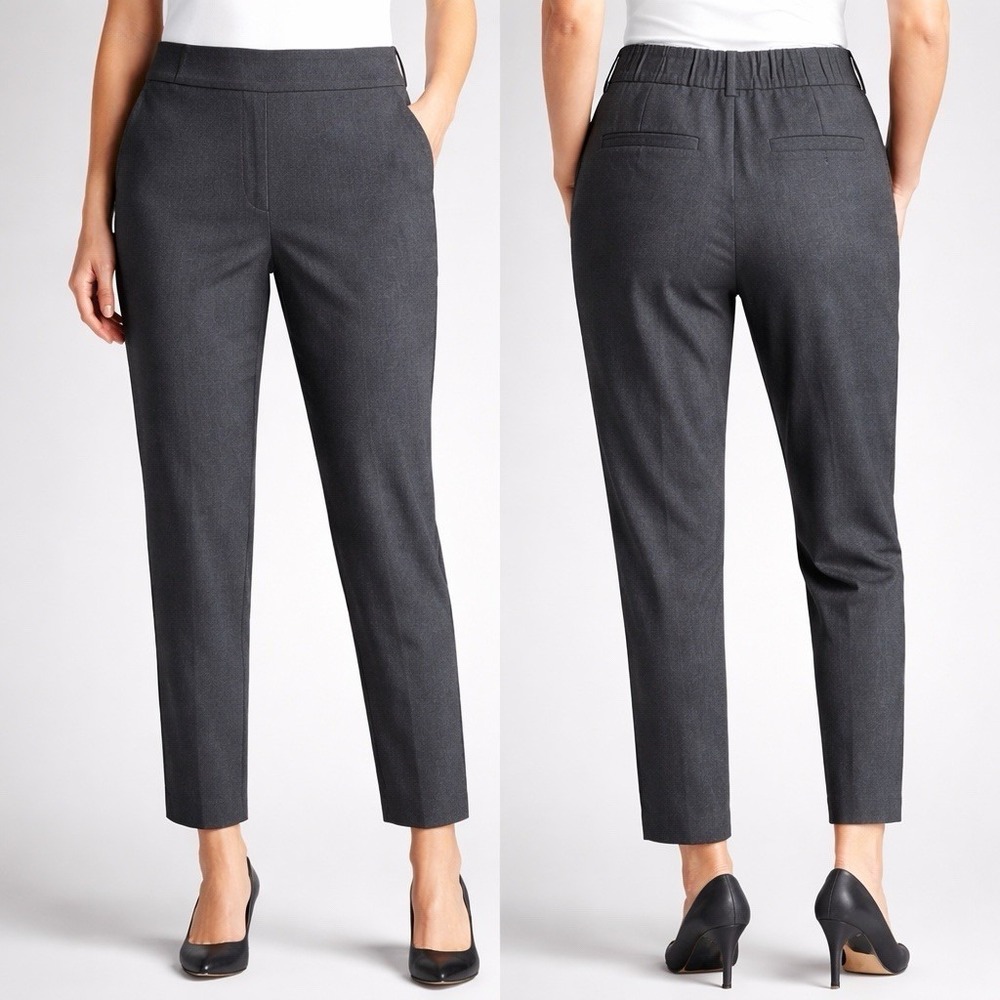 Banana Republic Charcoal Gray Hayden Ankle Pant Sz 0 Petite Best Seller